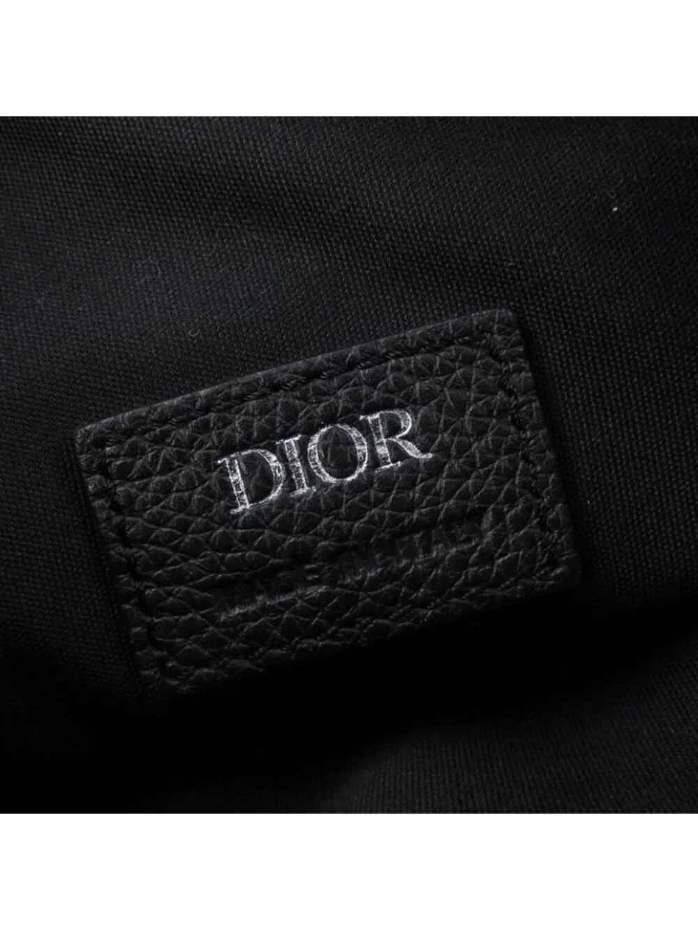 Dior Saddle Blue Jacquard Bag Black Navy Beige